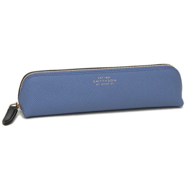 スマイソン ポーチ パナマ ペンシルケール ブルー レディース SMYTHSON 1029798