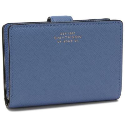 スマイソン 小銭入れ コインケース フラグメントケース パナマ ブルー レディース SMYTHSON 1201132 2024秋冬新作  レビュー｜海外ブランド通販AXES