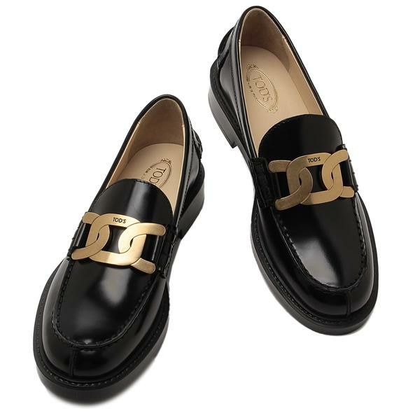   ブラックローファー TOD'S トッズ XXW59C0EN90 SHA ローファー HOOK レディース