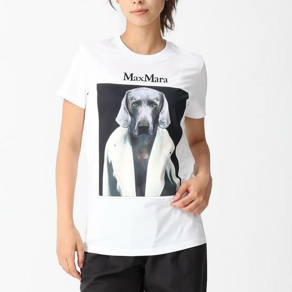 マックスマーラ Tシャツ カットソー チプリア ホワイト ブラック レディース Max Mara 2421946071600 013 XS マックスマーラ Tシャツ カットソー チプリア ホワイト ブラック レディース Max Mara 2421946071600 013 XS