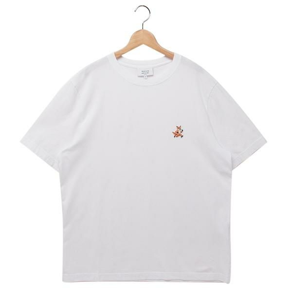 メゾンキツネ Tシャツ カットソー スピーディフォックス ホワイト レディース MAISON KITSUNE MM00125KJ0008 P100 2024秋冬新作