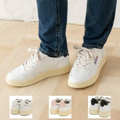 オートリー スニーカー メダリスト ホワイト レッド メンズ AUTRY AULM