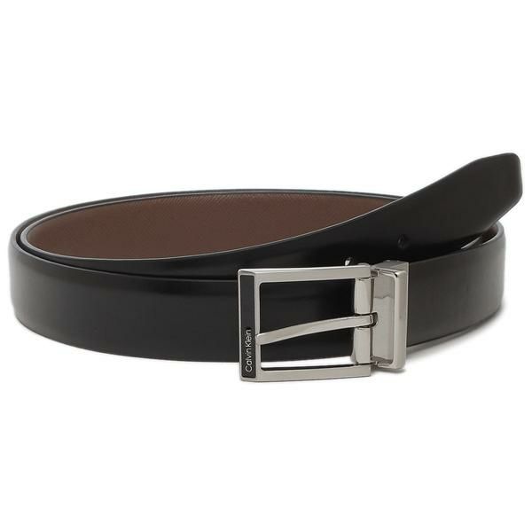 CALVIN KLEIN（カルバンクライン）のベルトが入荷しました なめらかでツヤのある風合いが大人の魅力を高めます。ロゴをあしらったスクエアバックルでスタイリッシュさをプラス。ベルト穴も豊富に備えて