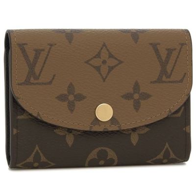 チョコLouis Vuitton 三つ折り財布 ブラウン/ベージュ チョコLouis Vuitton 三つ折り財布 ブラウン/ベージュ チョコ様