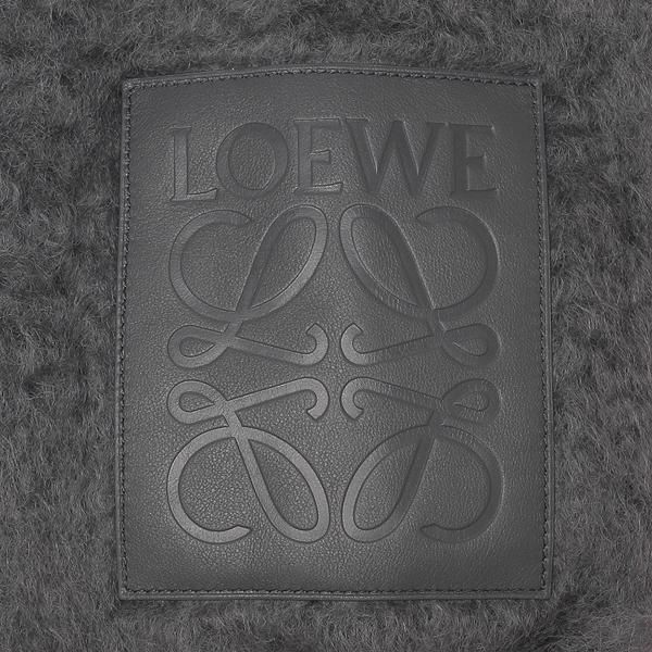 ロエベ マフラー フリンジ アナグラム グレー レディース LOEWE