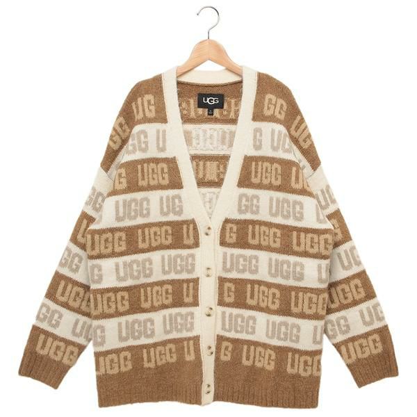 アグ カーディガン ボレロ UGG グラフィックロゴカーディガン ベージュ レディース UGG 1149470 CHMU L
