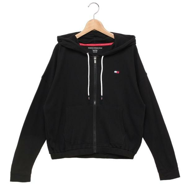 トミーヒルフィガー ジャケット フルジップ フーディージャケット ブラック レディース TOMMY HILFIGER TP35106J BLK XS