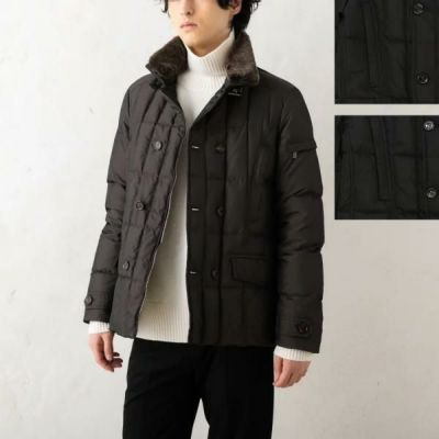 ムーレー ダウンジャケット コート シーロ ネイビー メンズ MOORER