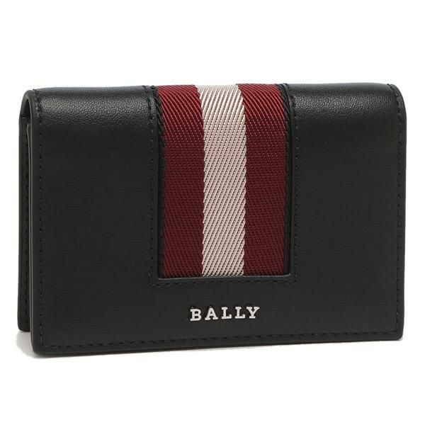 バリー カードケース ブラック レッド メンズ BALLY 6309704MLB03E VT837 U901P 2024秋冬新作 マルチカラー