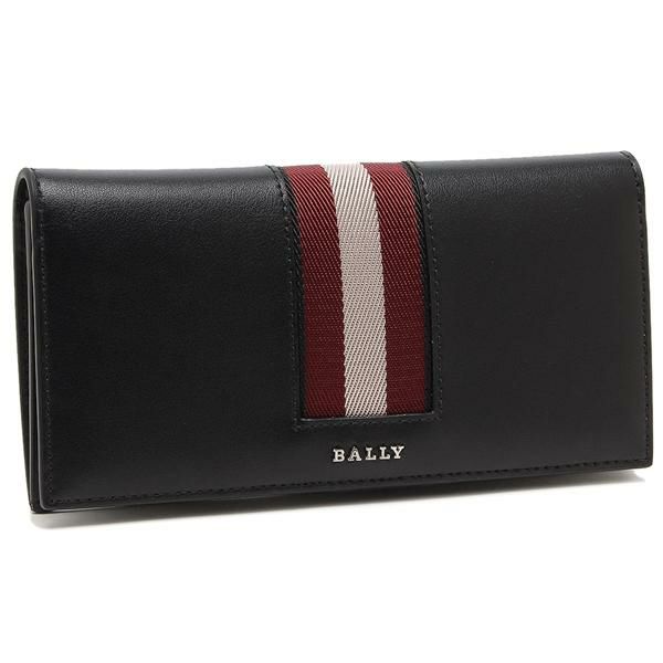 バリー 長財布 ブラック レッド メンズ BALLY 6309713MLL00P VT837 U901P 2024秋冬新作 マルチカラー