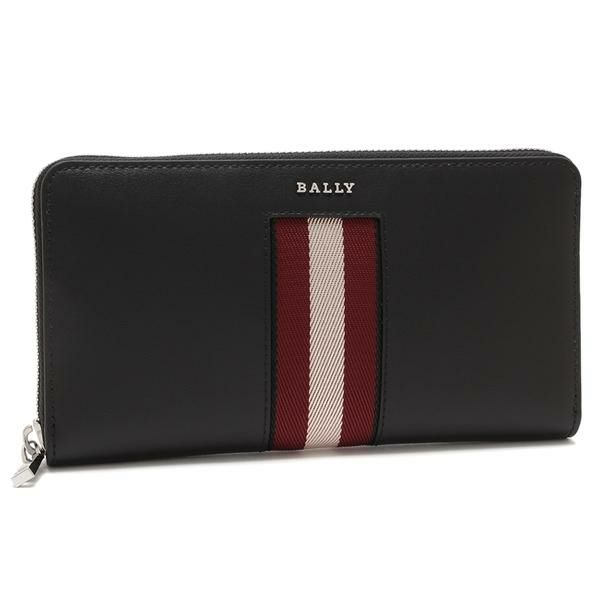 バリー 長財布 ブラック レッド メンズ BALLY 6309715MLT00V VT837 U901P 2024秋冬新作 マルチカラー