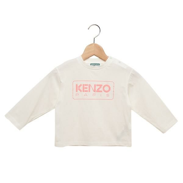 ケンゾー Tシャツ カットソー 子供服 ロングTシャツ ホワイト ピンク ガールズ KENZO K60489 12P 2A レディース ケンゾー Tシャツ カットソー 子供服 ロングTシャツ ホワイト ピンク ガールズ KENZO K60489 12P 2A レディース