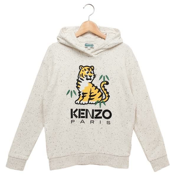 ケンゾー パーカー フーディー 子供服 ホワイト ボーイズ KENZO K60738 B55 2024秋冬新作 10A キッズ