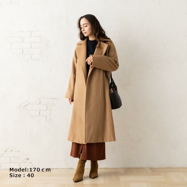 マックスマーラ コート マニュエラ ベルト付き ブラウン レディース