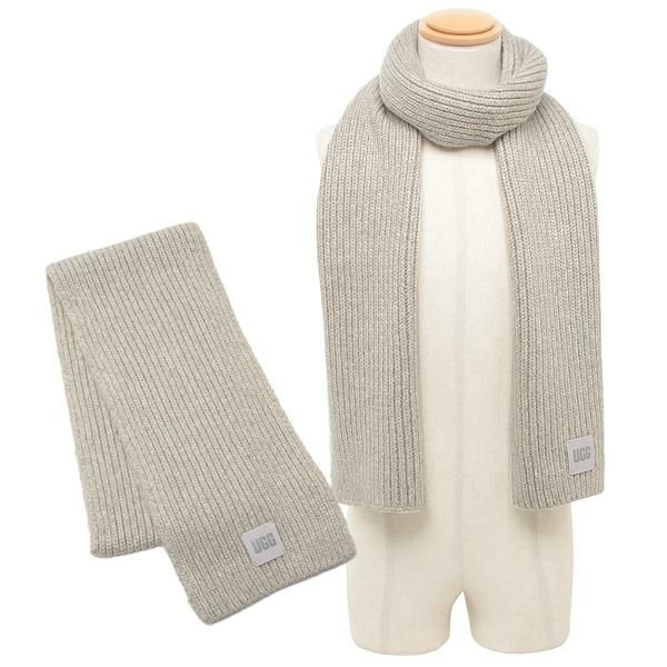 アグ マフラー チャンキーリブスカーフ グレー メンズ レディース ユニセックス UGG U CHUNKY RIB SCARF 101106 LGRY 2024秋冬新作