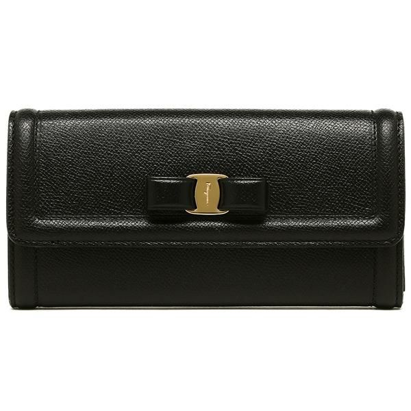 フェラガモ 長財布 レディース Salvatore Ferragamo 22D154 0683509 ブラック 詳細画像
