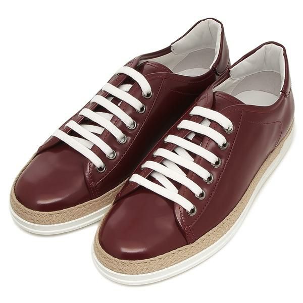 トッズ スニーカー ワインレッド レディース TOD'S XXW0VB0I31Z DHQ R008 37.5(約24.5cm)