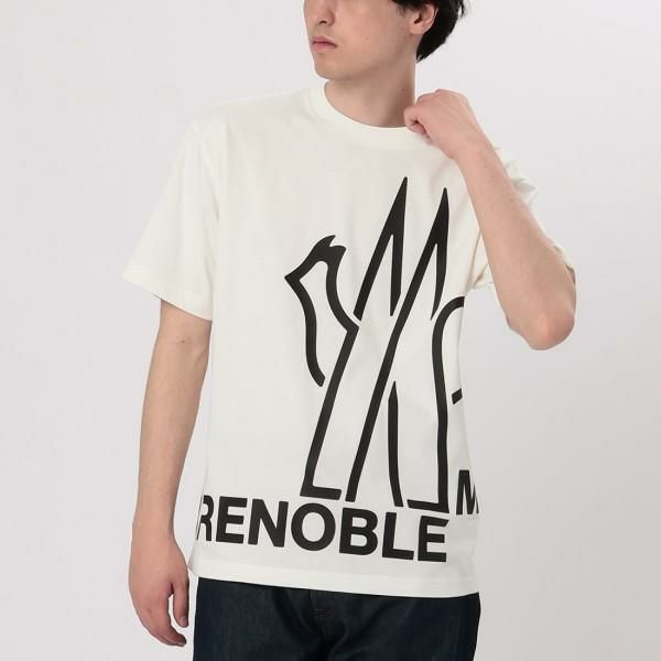 モンクレール Tシャツ カットソー GRENOBLE グルノーブル ホワイト メンズ MONCLER 8C00007 83927 041
