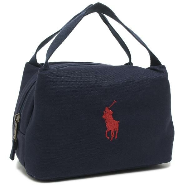 ポロラルフローレン トートバッグ RLAN CANVAS INSULATED LUNCH BAG ランチバッグ ビッグポニー ネイビー レディース 9AR078 BCV