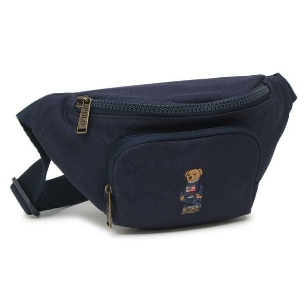 ポロラルフローレン ウエストバッグ RLAN POLO CANVAS WAIST PACK ポロベアー ネイビー レディース RALPH LAUREN 9AR138 BCV ポロラルフローレン ウエストバッグ RLAN POLO CANVAS WAIST PACK ポロベアー ネイビー レディース RALPH LAUREN 9AR138 BCV