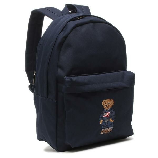 RALPH LAUREN（ポロラルフローレン）のリュックが入荷しました アイコニックなポロベアが目を引くデザインのリュック。広いマチ幅に加え、ノートPCが収まる収納スペースや、アウトポケットをセットし
