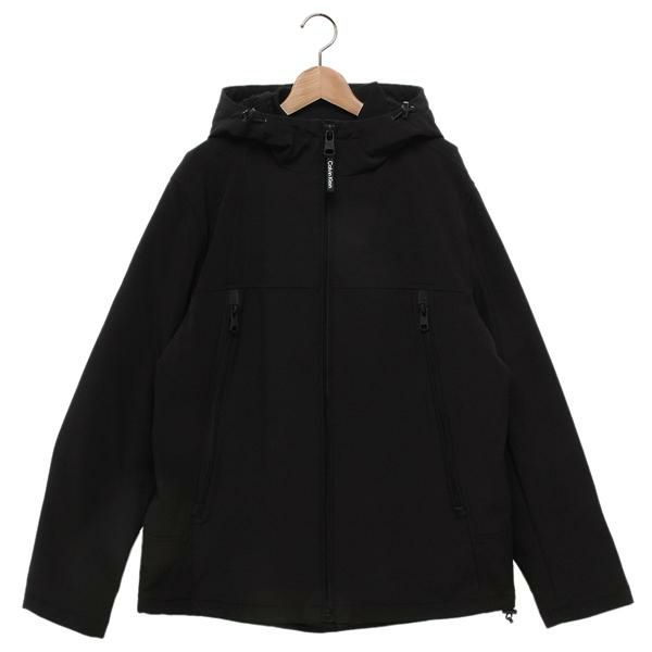 カルバンクライン SHERPA LINED HOODED SOFT SHELL JACKET ソフト シェル ジャケット ブラック メンズ CALVIN KLEIN CM105270 BLK 2024秋冬新作