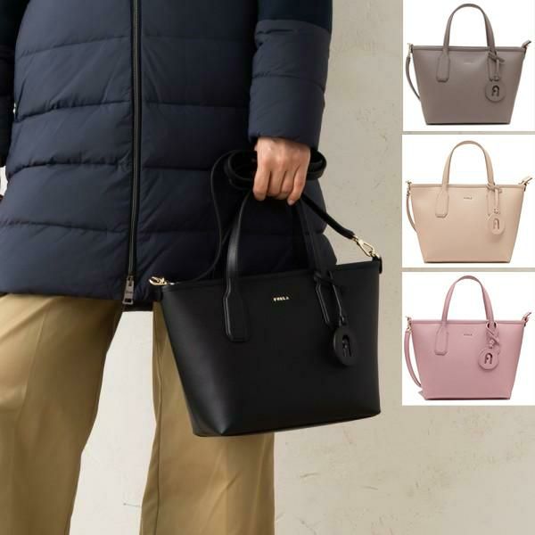 フルラ ハンドバッグ ショルダーバッグ クラシック レディース FURLA WB01630 BX0306 CLASSIC S TOTE W ZIP スモールトート (2)STUCCO GRAY(32572) グレー