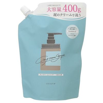 ココネ cocone クレイクリームシャンプー モイスト 詰め替え 400mL