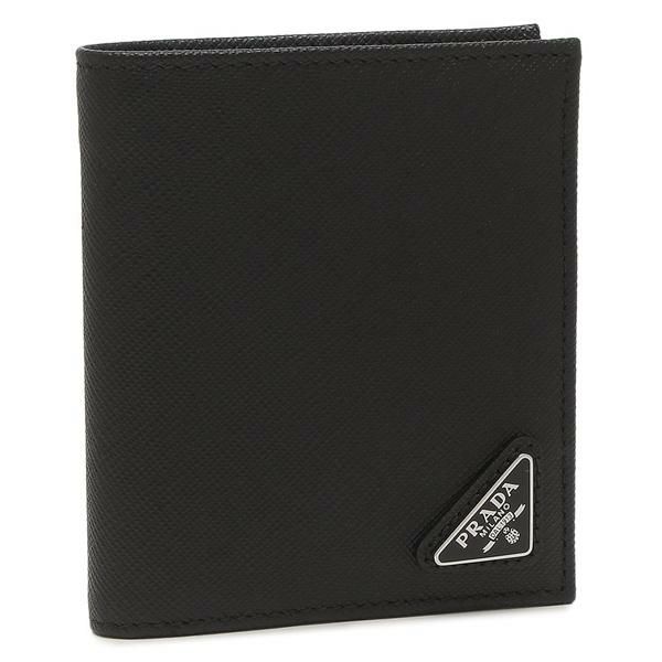 プラダ 1MV204 コンパクト 折り財布 サフィアーノ トライアングル 572  