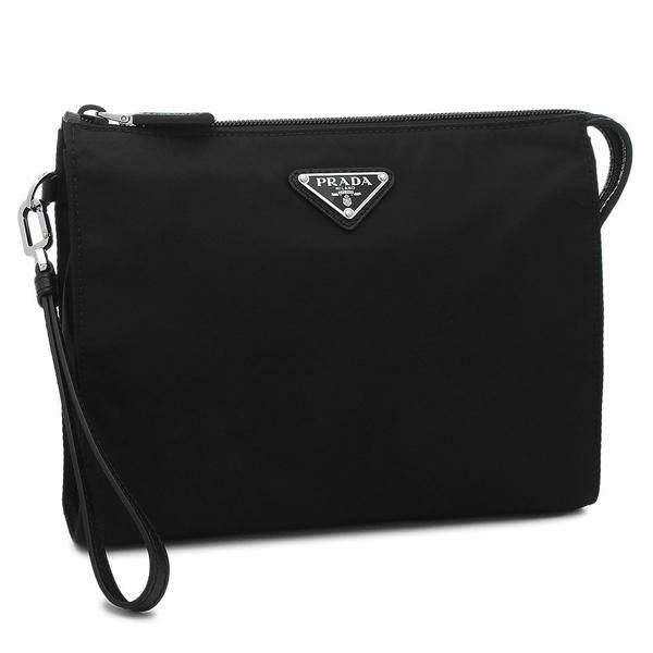 プラダ クラッチバッグ リナイロン ポーチ ブラック メンズ レディース ユニセックス PRADA 2NE789 2DMH F0002 プラダ クラッチバッグ リナイロン ポーチ ブラック メンズ レディース ユニセックス PRADA 2NE789 2DMH F0002