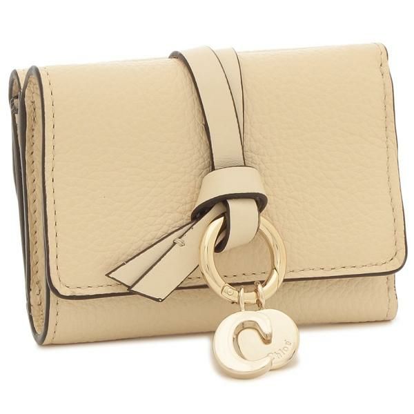 クロエ 三つ折り財布 アルファベット ミニ財布 ベージュ レディース CHLOE CHC21WP946 F57 24Q クロエ 三つ折り財布 アルファベット ミニ財布 ベージュ レディース CHLOE CHC21WP946 F57 24Q