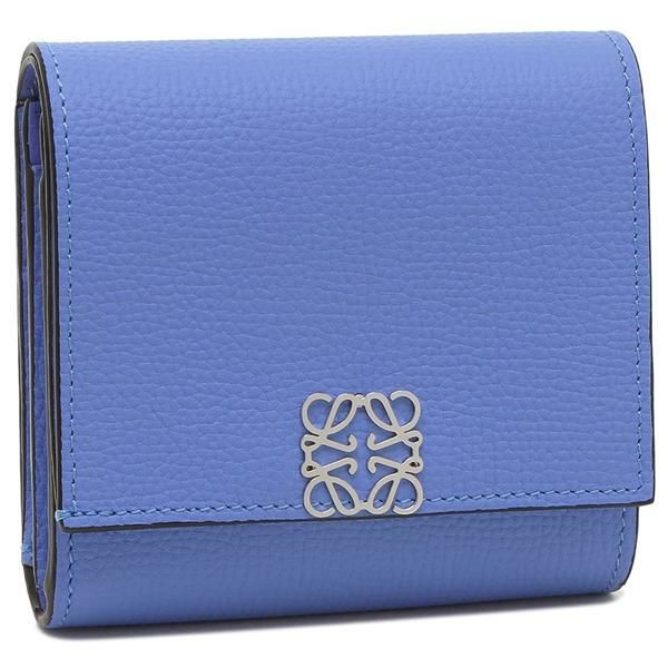 LOEWE（ロエベ）の2つ折り財布が入荷しました 爽やかなカラーとフラップにあしらったアナグラムロゴが目を引くウォレット。コンパクトながらL字ファスナー式のコインパース、複数のカードスロットを備えてお