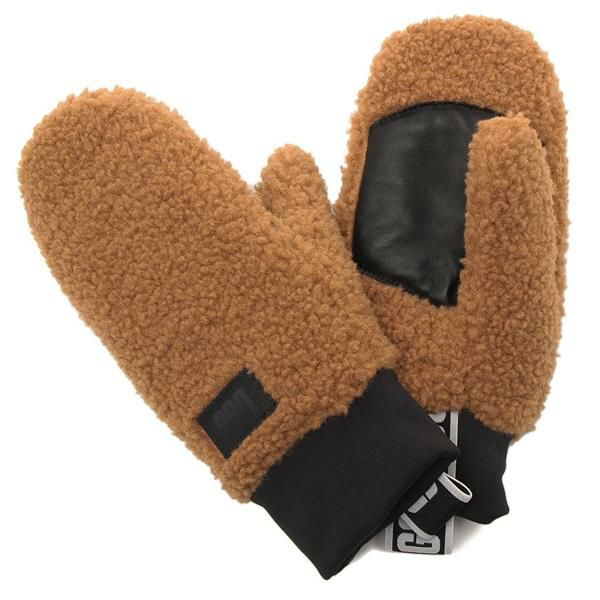 アグ 手袋 フラッフ ミトン ウィズロゴテープ ベージュ レディース UGG 101099 W UGGFLUFF MITTEN WITH LOGO TAPE CHE LXL