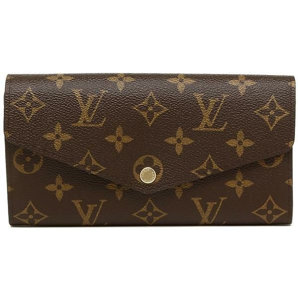 ルイヴィトン 長財布 レディース LOUIS VUITTON M62234 ブラウン ピンク 詳細画像