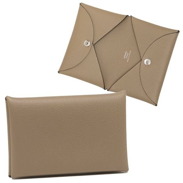 エルメス HERMES バスティア ベージュマルファ ためし コインケース 