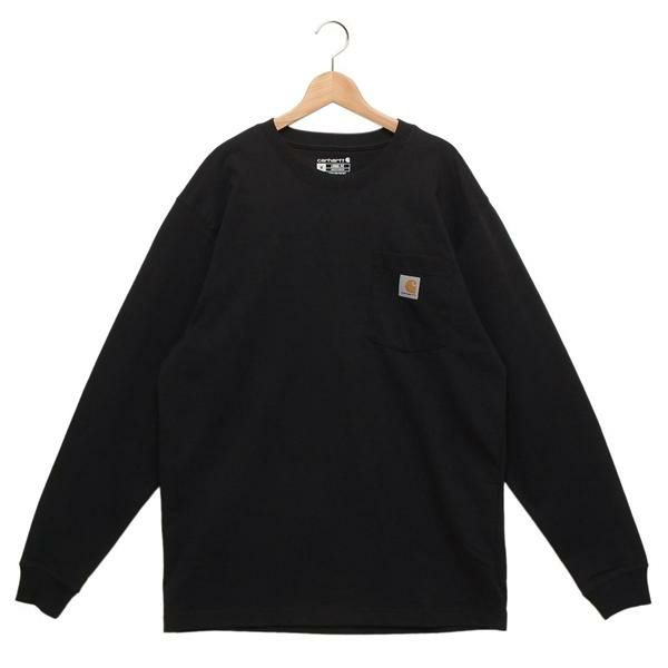 カーハート Tシャツ カットソー ヘビーウエイトロングスリーブポケットTシャツ ワンポイント ブラック メンズ レディース Carhartt K126 M カーハート Tシャツ カットソー ヘビーウエイトロングスリーブポケットTシャツ ワンポイント ブラック メンズ レディース Carhartt K126 M