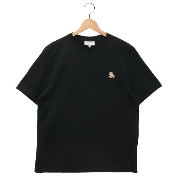 メゾンキツネ Tシャツ カットソー チラックスフォックスパッチ ブラック ユニセックス MAISON KITSUNE LM00110KJ0008 P199 2025春夏新作 レディース