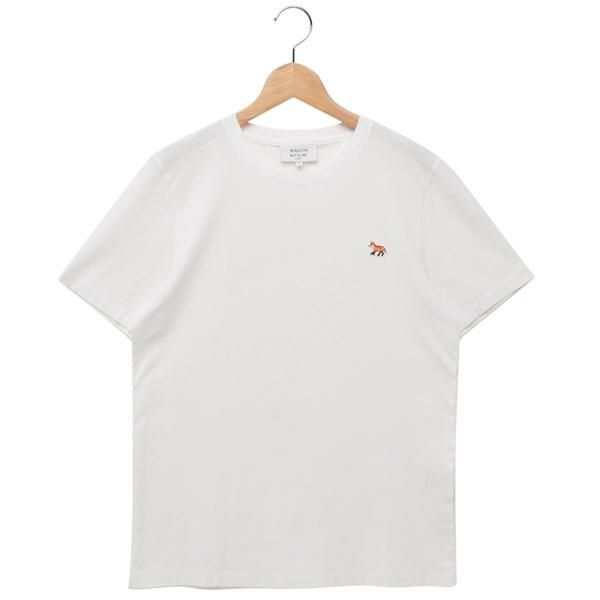 メゾンキツネ Tシャツ カットソー ベイビーフォックスパッチ ホワイト レディース MAISON KITSUNE MW00110KJ0008 P100 2025春夏新作 L