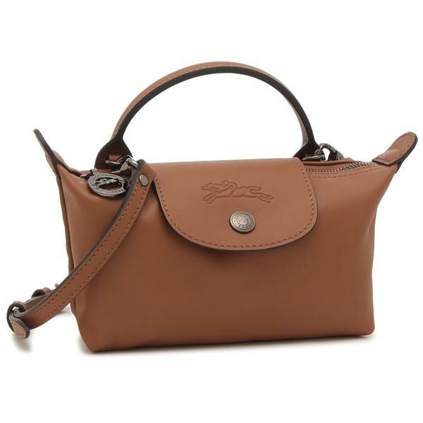 ロンシャン ショルダーバッグ ハンドバッグ プリアージュ エクストラ ミニバッグ ポーチ ブラウン レディース LONGCHAMP 34205 987 504 2025春夏新作