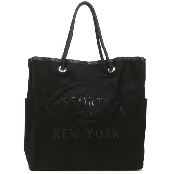【美品】レスポートサック♡イクラデザイン トートバッグ ポーチ付き 黒 A4 美品】レスポートサック♡イクラデザイン トートバッグ ポーチ