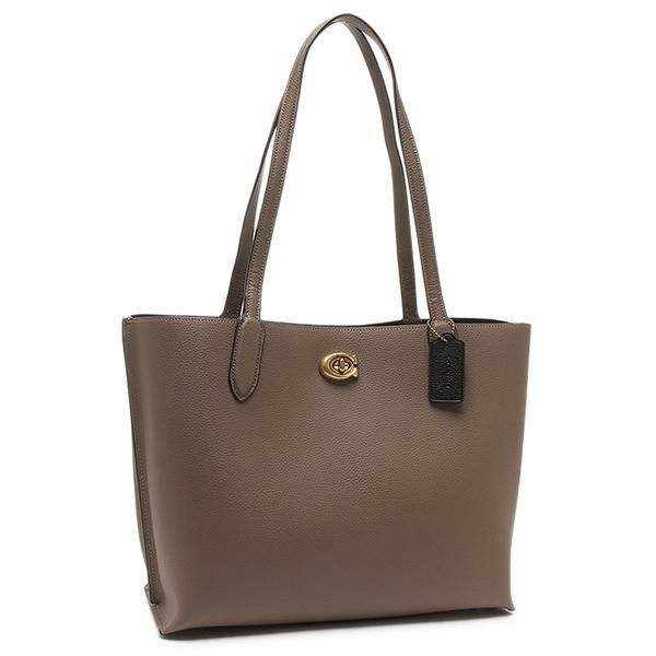 【訳あり】コーチ トートバッグ ウィロウ グレー レディース COACH C0689 B4CBD WILLOW TOTE DARK STONE【ラッピング不可商品】