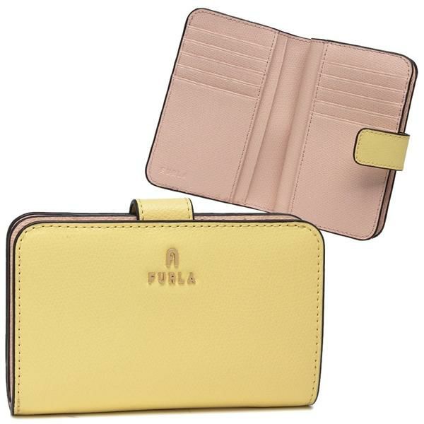 フルラ 二つ折り財布 カメリア イエロー ベージュ レディース FURLA WP00314 ARE000 3789S 2025春夏新作
