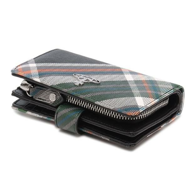 ヴィヴィアンウエストウッド 二つ折り財布 ダービー グリーン
