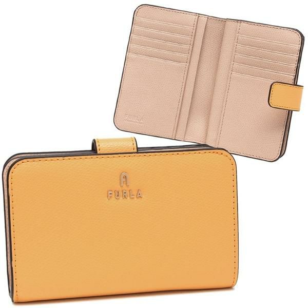 フルラ 二つ折り財布 カメリア イエロー ベージュ レディース FURLA WP00314 ARE000 3592S 2025春夏新作 フルラ 二つ折り財布 カメリア イエロー ベージュ レディース FURLA WP00314 ARE000 3592S 2025春夏新作