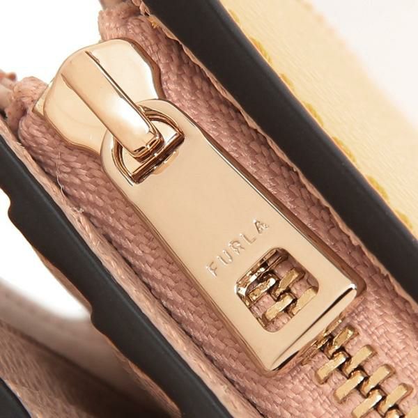フルラ 二つ折り財布 カメリア イエロー ベージュ レディース FURLA