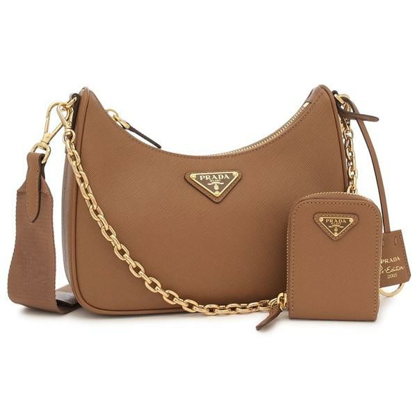 プラダ ショルダーバッグ リエディション リナイロン ブラウン レディース PRADA 1BH204 NZV F03CW VV2P 2025春夏新作 プラダ ショルダーバッグ リエディション リナイロン ブラウン レディース PRADA 1BH204 NZV F03CW VV2P 2025春夏新作