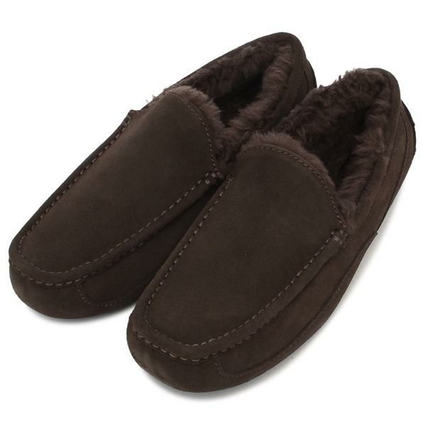 アグ デッキシューズ モカシン スリッポン アスコット ムートン ブラウン メンズ UGG 1101110 DDC 2025春夏新作 9(27.0cm) アグ デッキシューズ モカシン スリッポン アスコット ムートン ブラウン メンズ UGG 1101110 DDC 2025春夏新作 9(27.0cm)