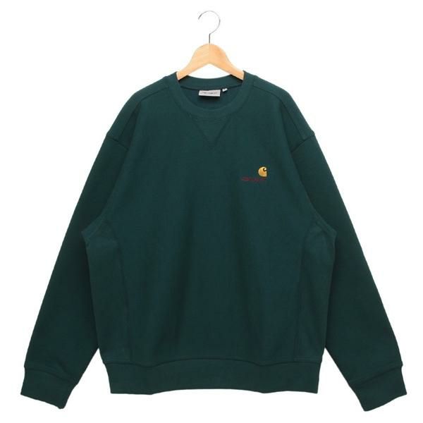 カーハート スウェット アメリカンスクリプトスウェットシャツ グリーン メンズ Carhartt WIP I025475 2M1 2025春夏新作 カーハート スウェット アメリカンスクリプトスウェットシャツ グリーン メンズ Carhartt WIP I025475 2M1 2025春夏新作