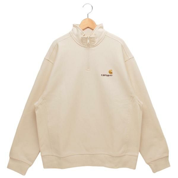 カーハート スウェット アメリカンスクリプトハーフジップスウェットシャツ ホワイト メンズ Carhartt WIP I027014 05 2025春夏新作 S カーハート スウェット アメリカンスクリプトハーフジップスウェットシャツ ホワイト メンズ Carhartt WIP I027014 05 2025春夏新作 S