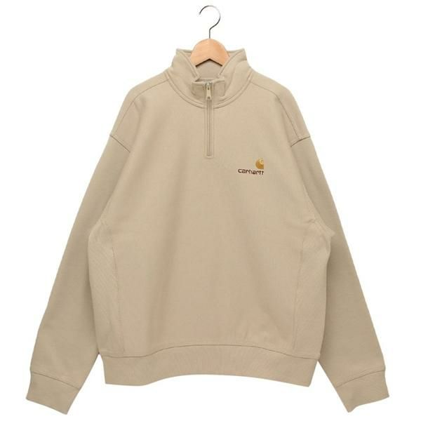 カーハート スウェット アメリカンスクリプトハーフジップスウェットシャツ ベージュ メンズ Carhartt WIP I027014 2LP 2025春夏新作 XS カーハート スウェット アメリカンスクリプトハーフジップスウェットシャツ ベージュ メンズ Carhartt WIP I027014 2LP 2025春夏新作 XS
